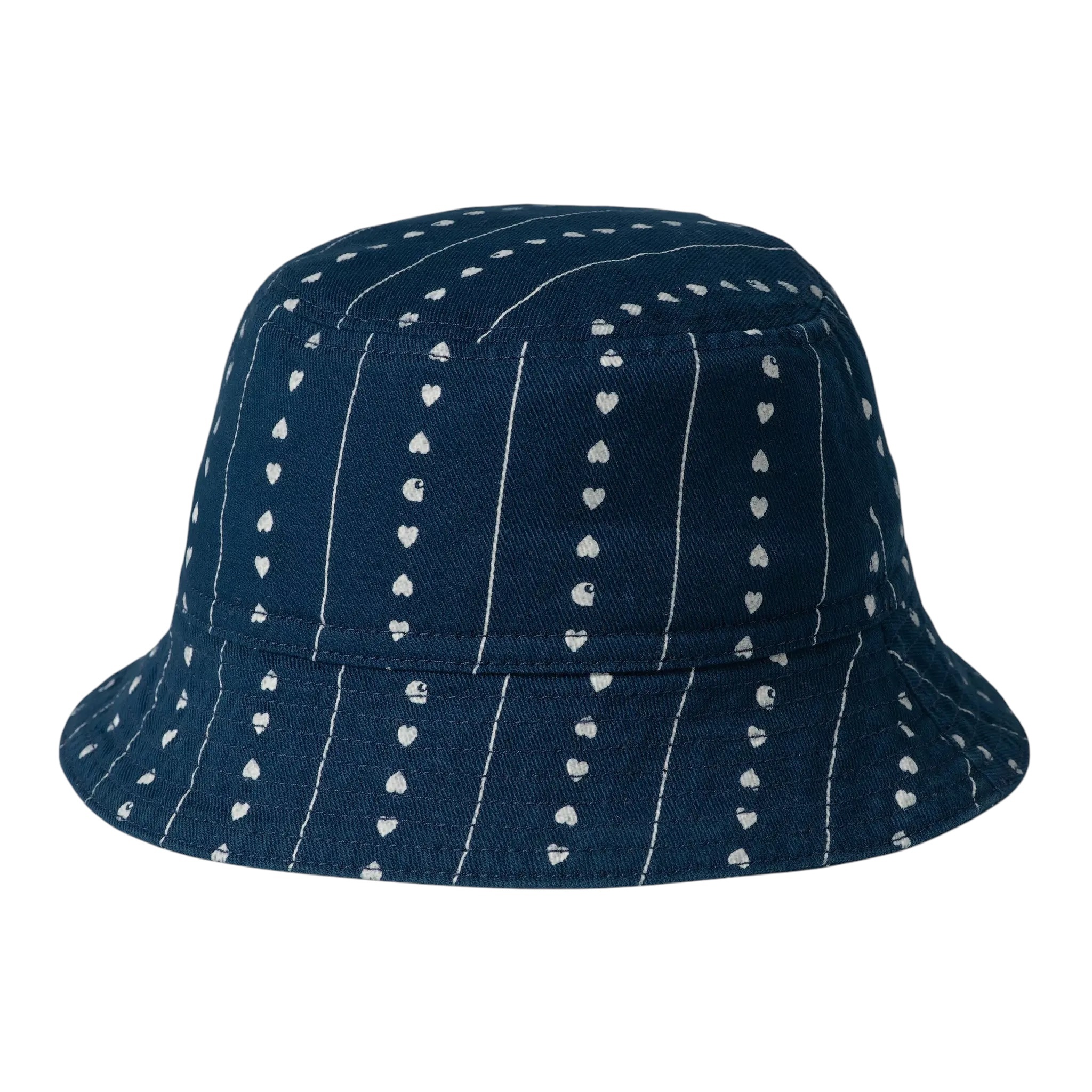 Carhartt WIP Drewe Bucket Hat - Heart C Pinstripe/Natural Rinsed