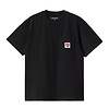 W' S/S Pocket Heart T-Shirt - Black/Red