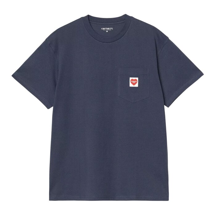 Carhartt WIP S/S Pocket Heart T-Shirt - Blue