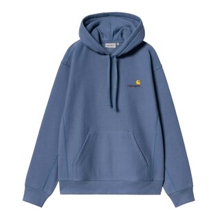 Carhartt WIP Hooded American Script Sweat - Blue Iris