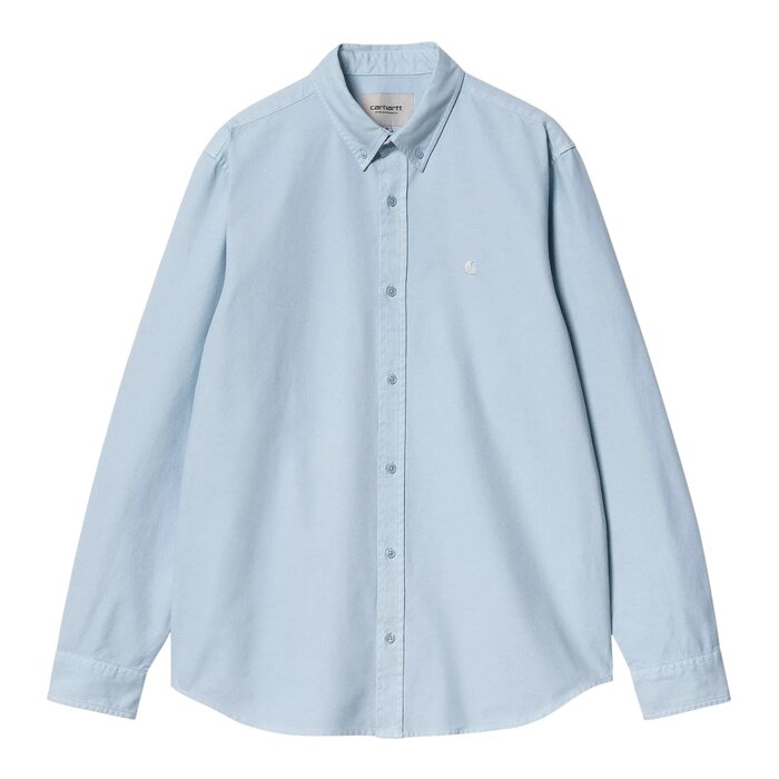 Carhartt WIP L/S Bolton Shirt - Air Sky (Garment Dyed)
