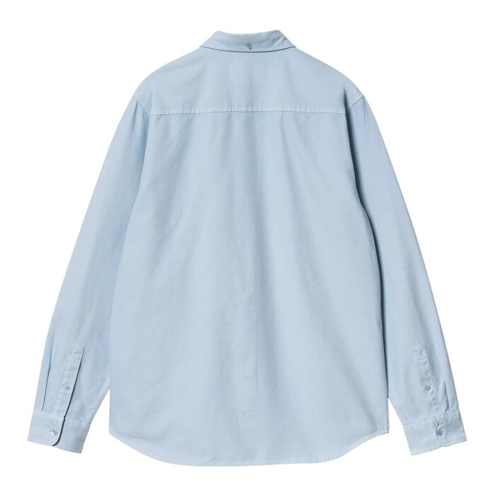 Carhartt WIP L/S Bolton Shirt - Air Sky (Garment Dyed)