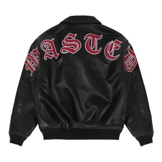 Wasted Paris Kingdom Curve Varsity Jacket - Black