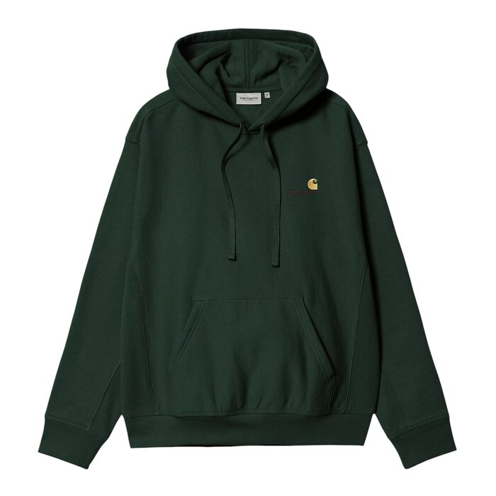 Carhartt WIP Hooded American Script Sweat - Conifer