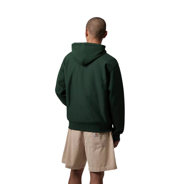 Carhartt WIP Hooded American Script Sweat - Conifer