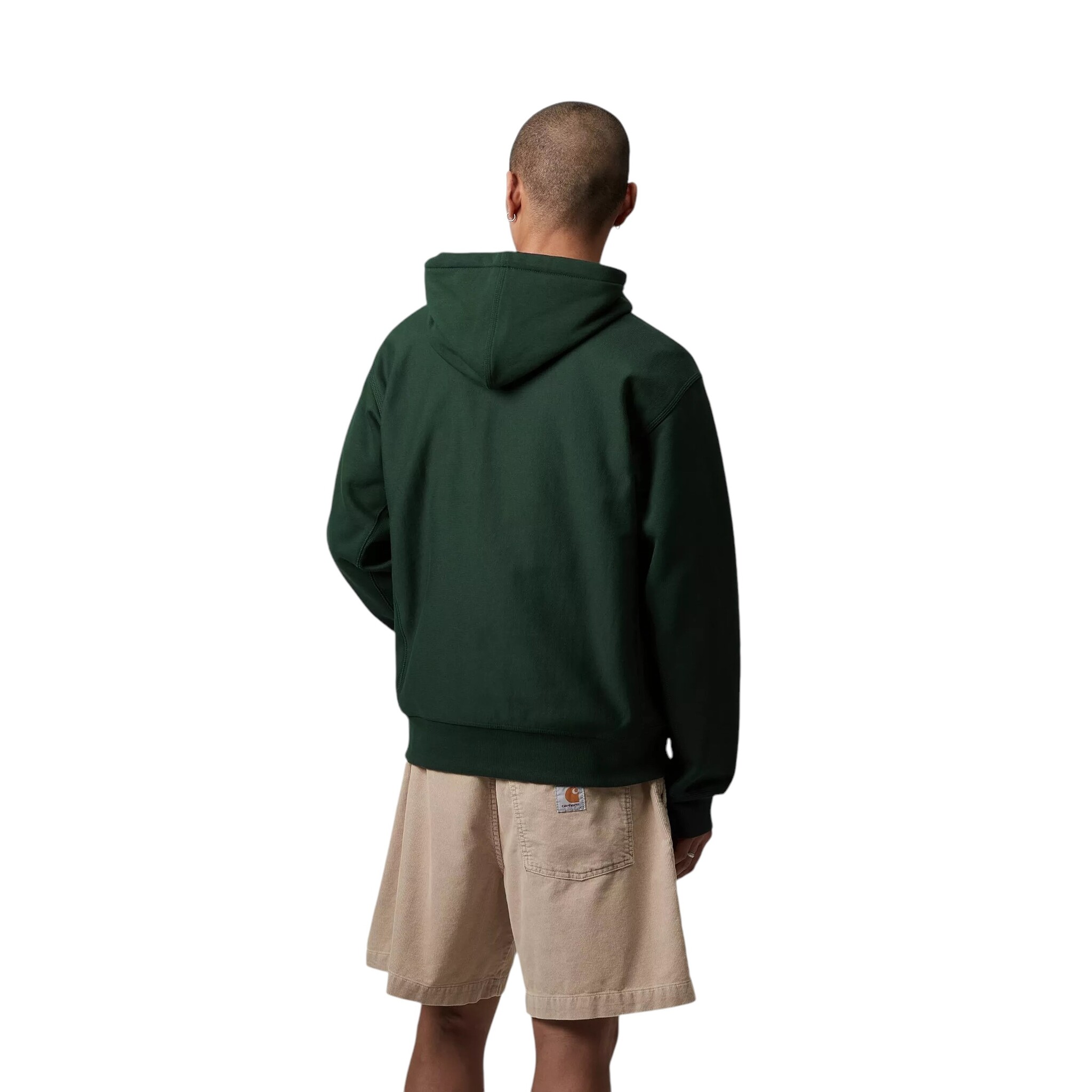 Carhartt WIP Hooded American Script Sweat - Conifer