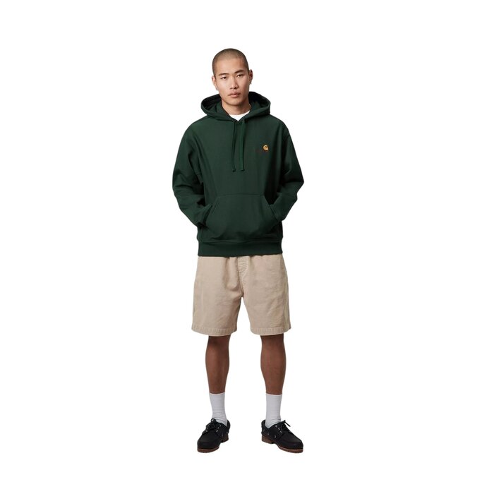 Carhartt WIP Hooded American Script Sweat - Conifer