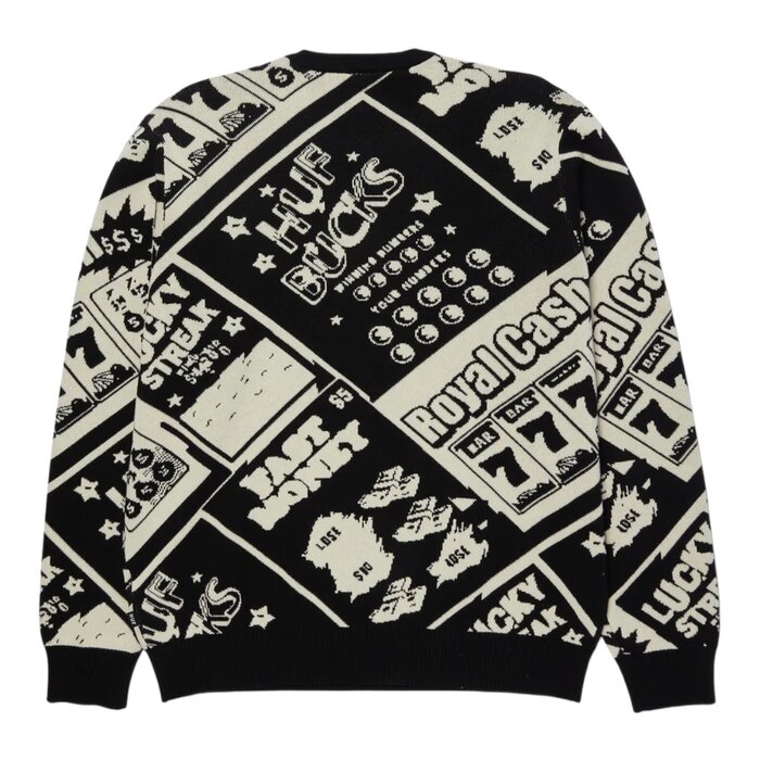 Huf Lucky Crewneck Sweater - Black