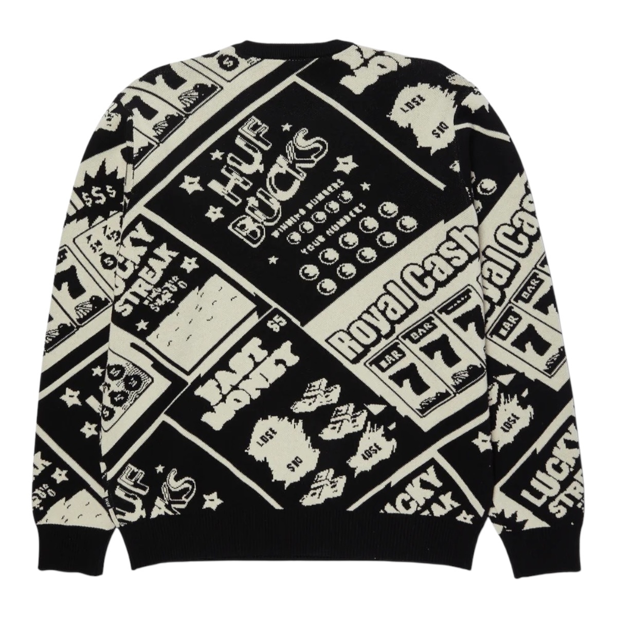 Huf Lucky Crewneck Sweater - Black