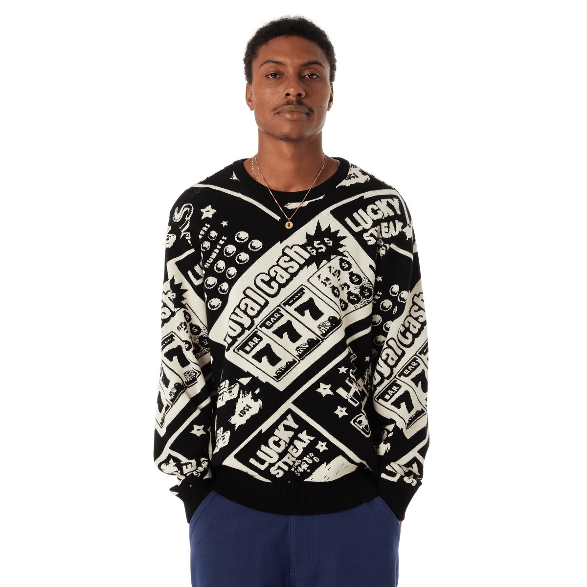 Huf Lucky Crewneck Sweater - Black