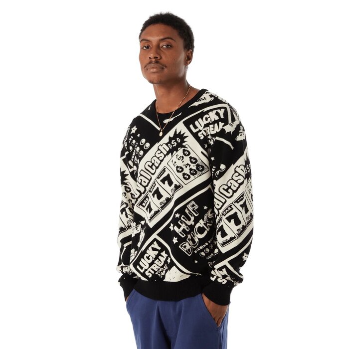 Huf Lucky Crewneck Sweater - Black