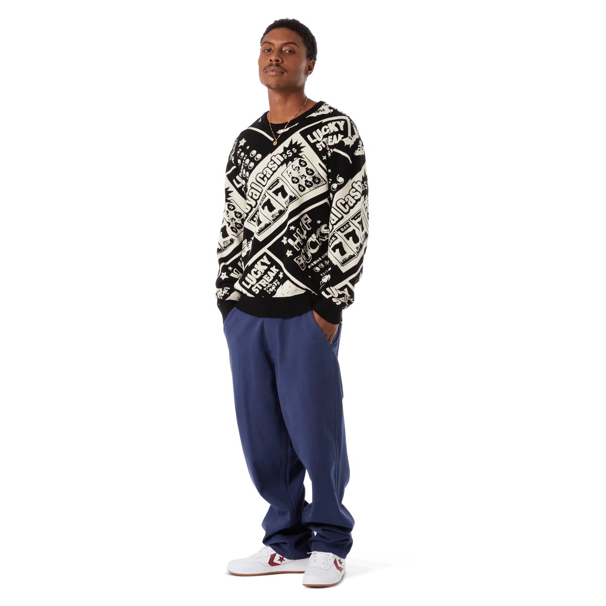 Huf Lucky Crewneck Sweater - Black