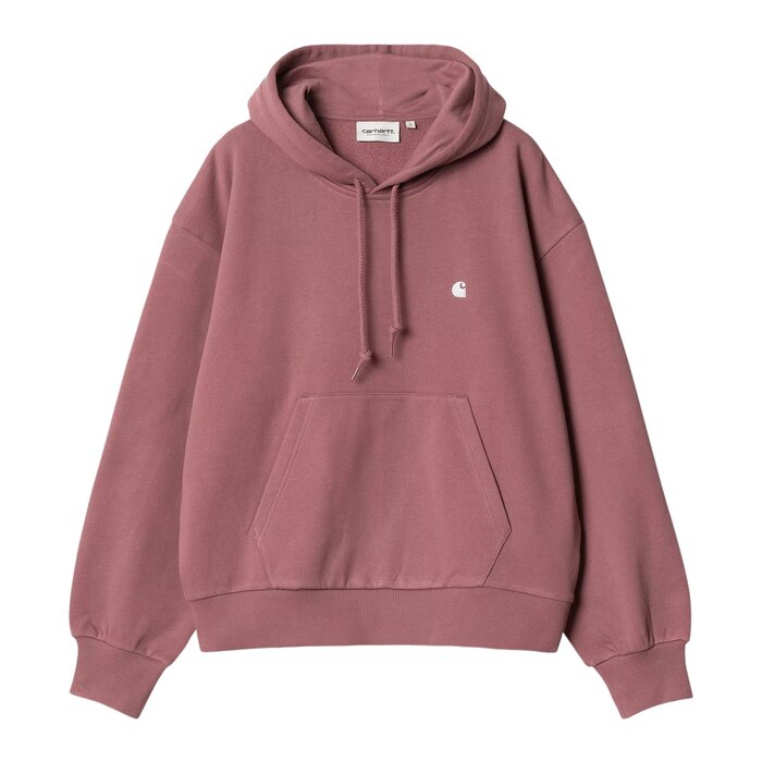 Carhartt WIP W' Hooded Casey Sweatshirt - Dusky Pink/Silver