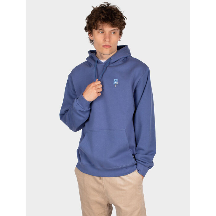 Irie Daily Flag Roller Hoodie - Dove Blue