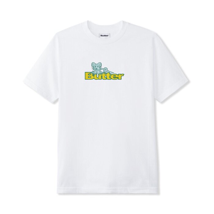 Butter Rat Logo T-Shirt - White