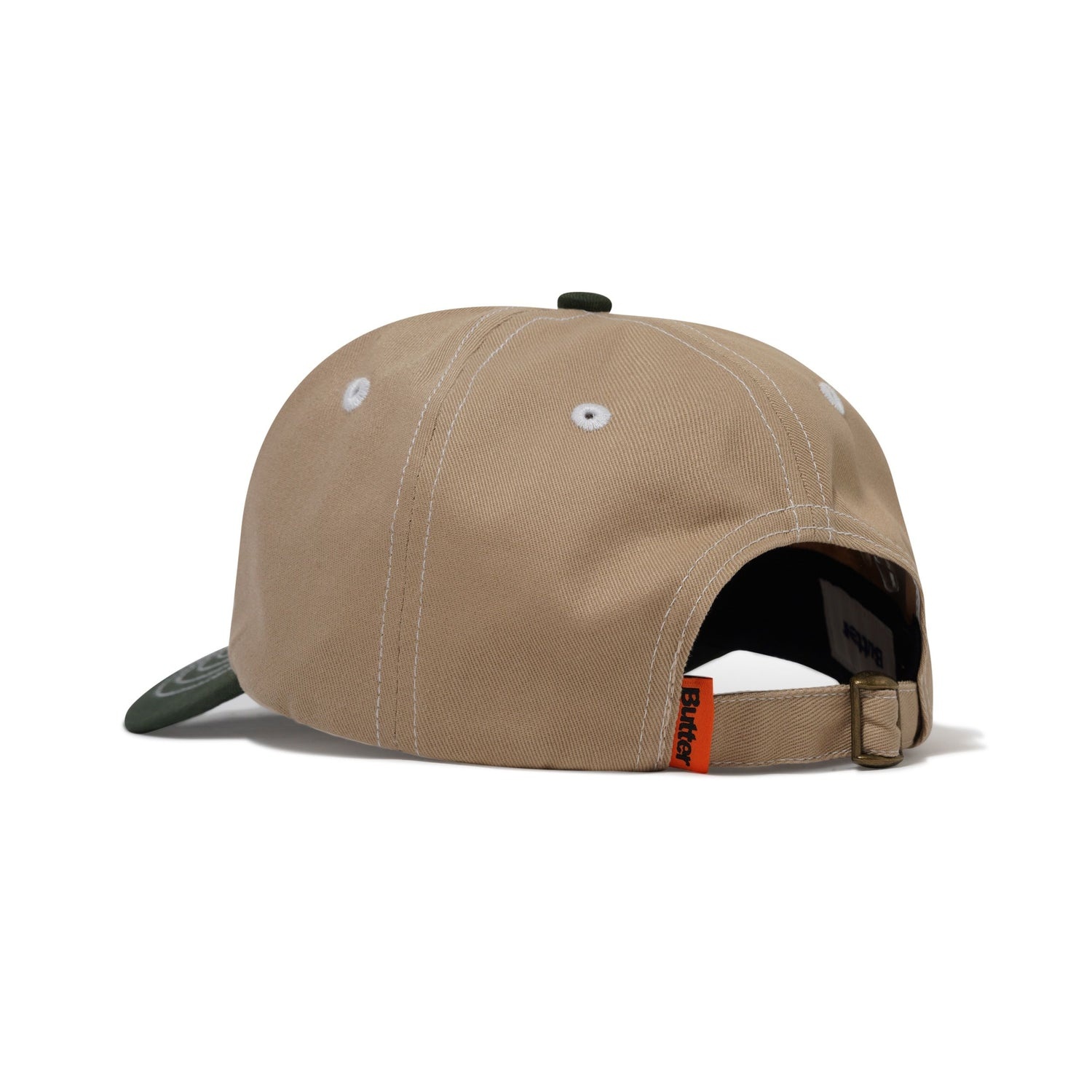 Butter Warped 6 Panel Cap - Tan/Seaweed