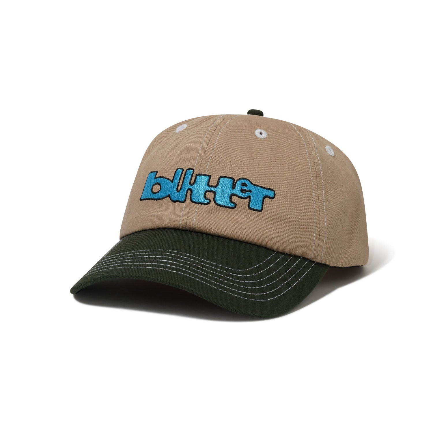Butter Warped 6 Panel Cap - Tan/Seaweed