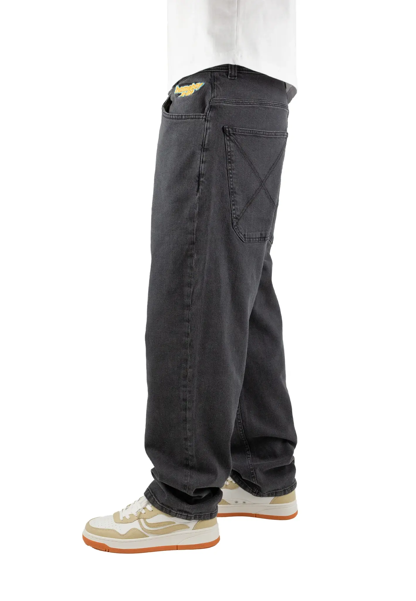 Home Boy X-Tra Baggy Denim - Washed Grey