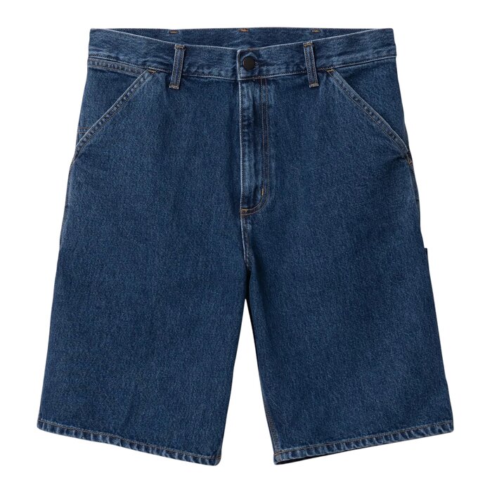 Carhartt WIP Single Knee Short - Blue (Stone Washed)