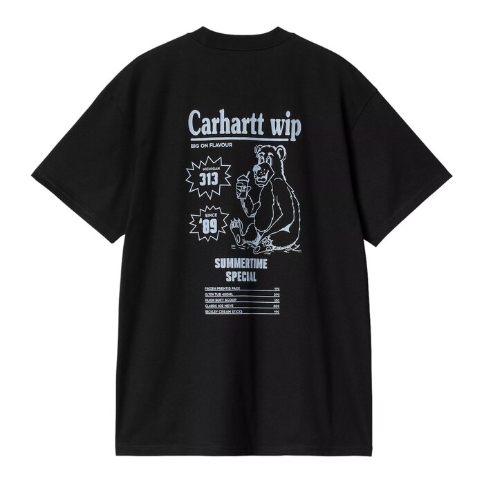 Carhartt WIP S/S Catalogue T-Shirt - Black/Bluebird