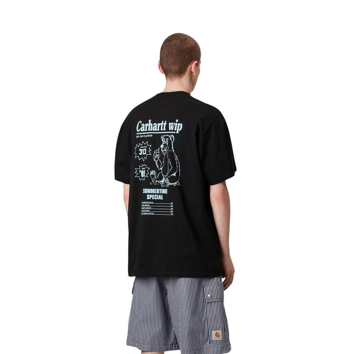 Carhartt WIP S/S Catalogue T-Shirt - Black/Bluebird