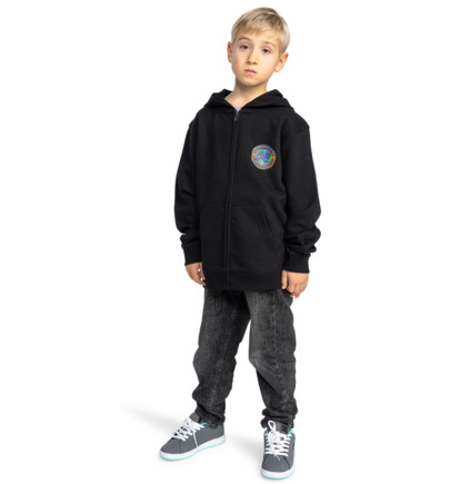 Dc Shoes Spinner Zip Hoodie Boy - Black