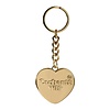 Heart Keychain - Alloy Gold