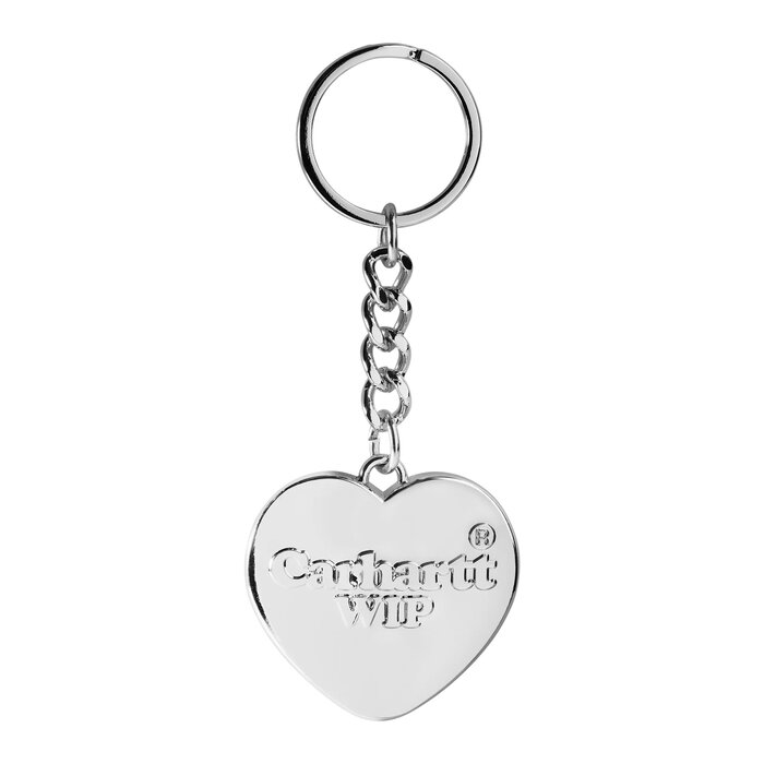 Carhartt WIP Heart Keychain - Alloy Silver