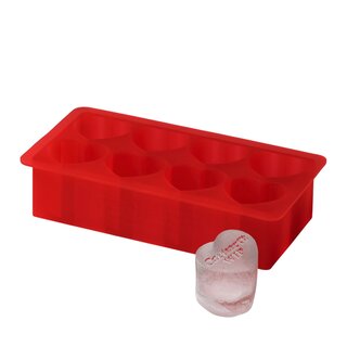 Carhartt WIP Heart Ice Cube Tray - Silicone Scarlett
