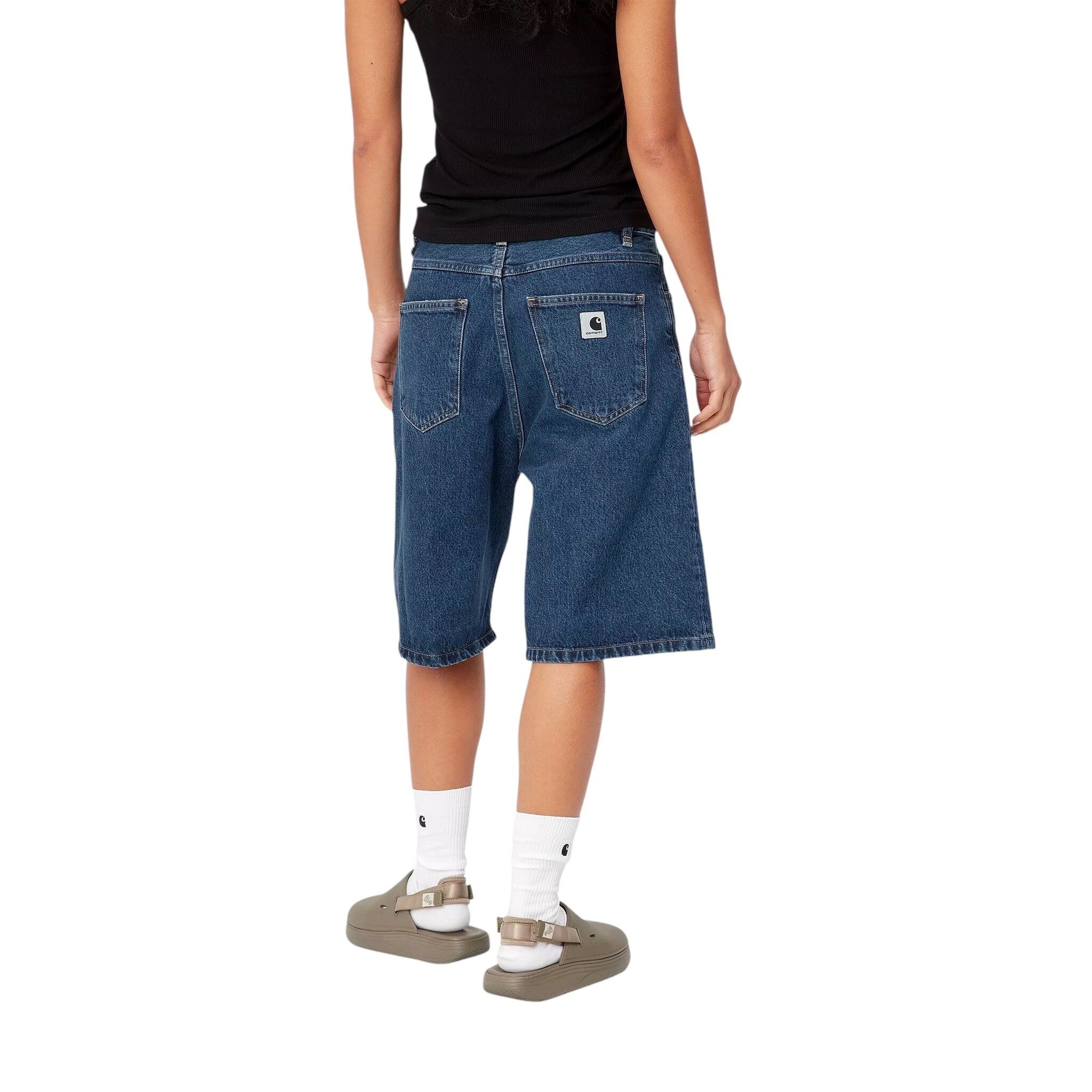 Carhartt WIP W' Brandon Short - Blue (Stone Washed)