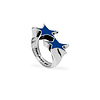 Icon Enameled Single Ring - Plata