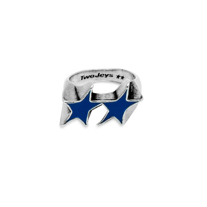 Twojeys Icon Enameled Single Ring - Plata