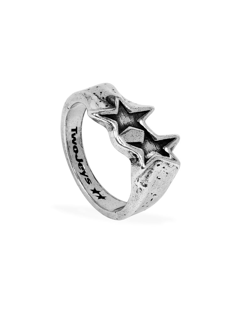 Twojeys Tilted Icon Ring - Plata