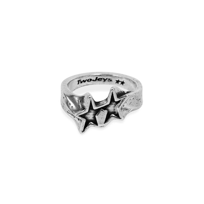 Twojeys Tilted Icon Ring - Plata