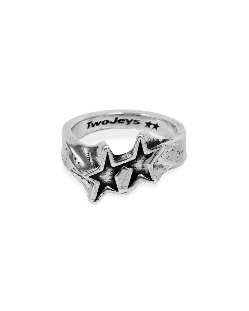 Twojeys Tilted Icon Ring - Plata