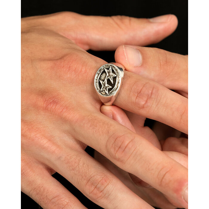 Twojeys Icon Signet Ring - Plata