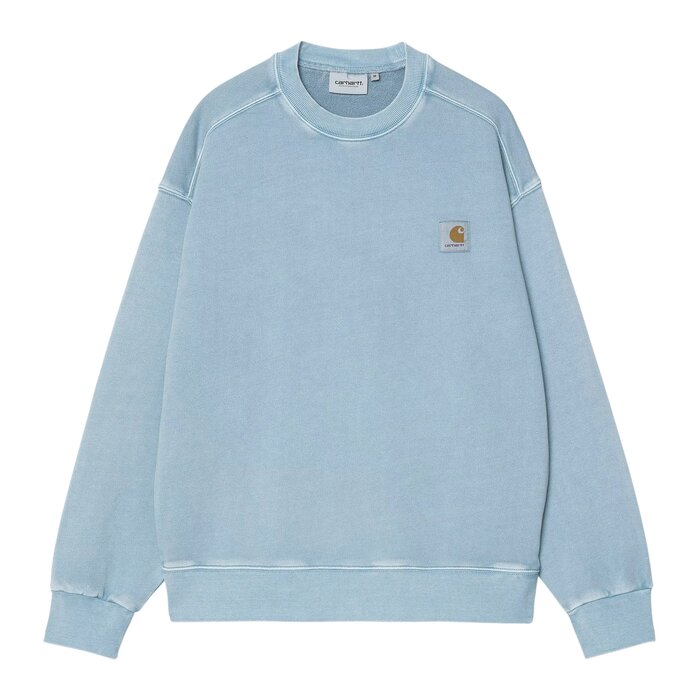 Carhartt WIP Nelson Sweat - Clay Blue (Garment Dyed)