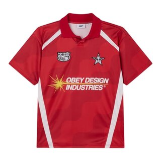 Obey Obey Soccer Jersey - Red Multi