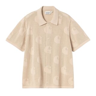 Carhartt WIP W' S/S Temple Knit Shirt - Fleur De Sel