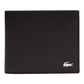 Lacoste Portefeuille moyen FG en cuir - Noir