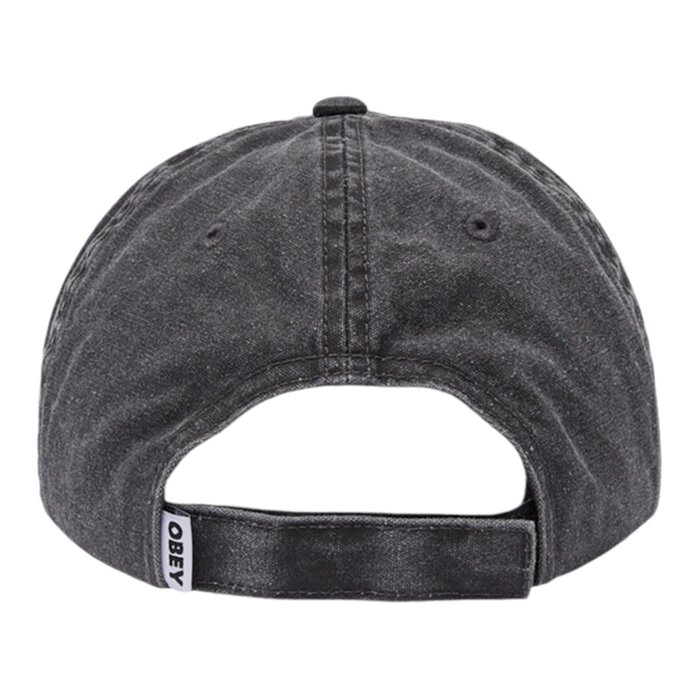 Obey Icon Eyes Pigment 6 Panel Velcro - Pigment Black