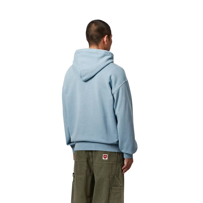 Carhartt WIP Hooded Nelson Sweat - Clay Blue (Garment Dyed)