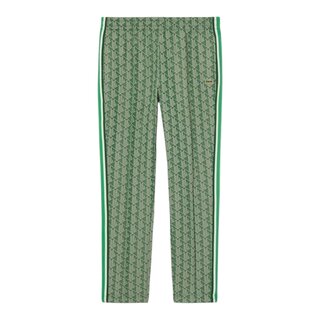 Lacoste Pantalon de survêtement Paris jacquard monogramme - Vert/Beige