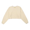 Spongy Crop Top Sweat - Sable