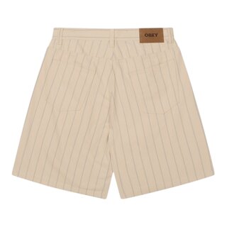Obey Plaid Baggy Denim Short - Pelican Multi