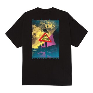 Obey Warning Sign - Black