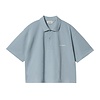 W' S/S Carhartt Script Polo TS - Frosted Blue
