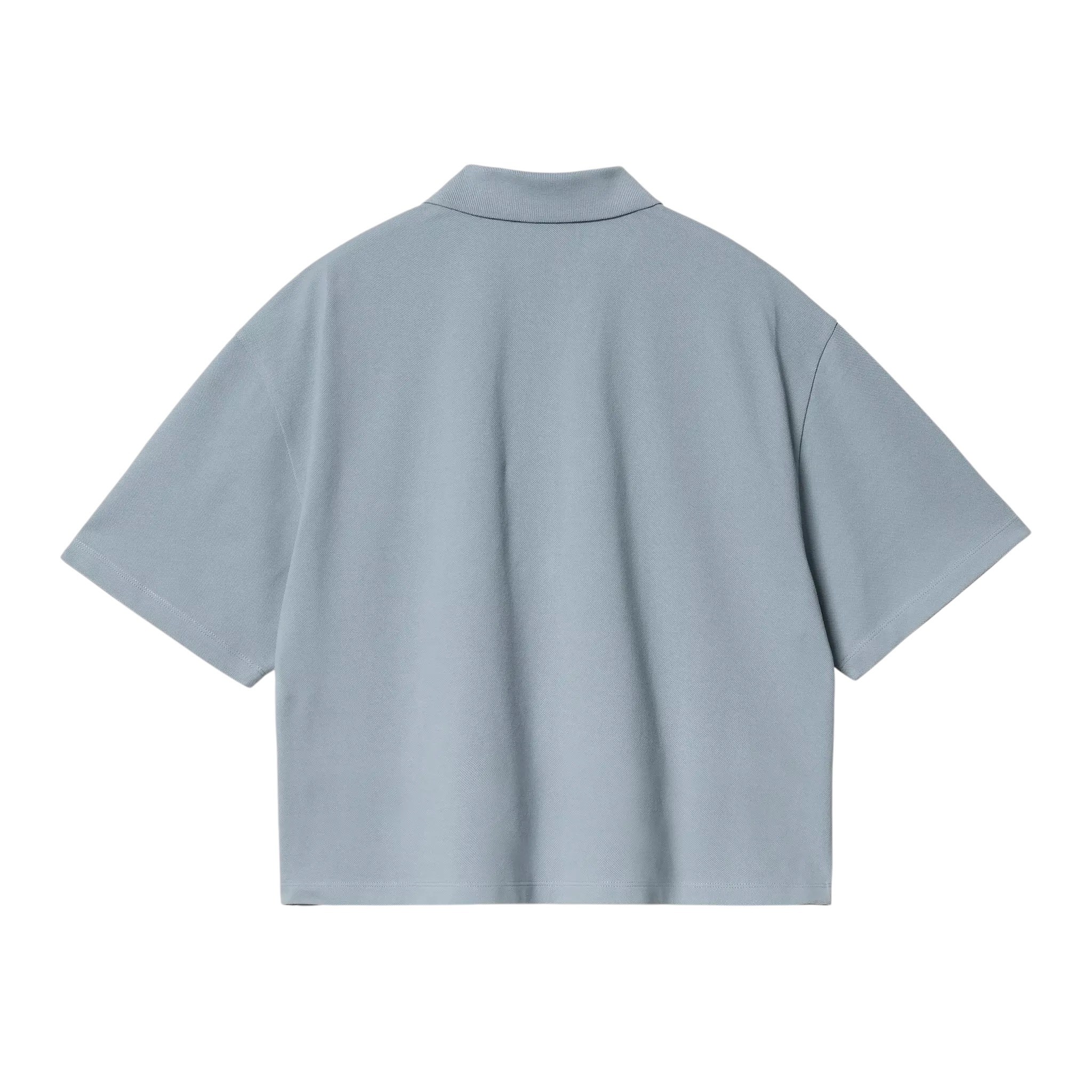 Carhartt WIP W' S/S Carhartt Script Polo TS - Frosted Blue