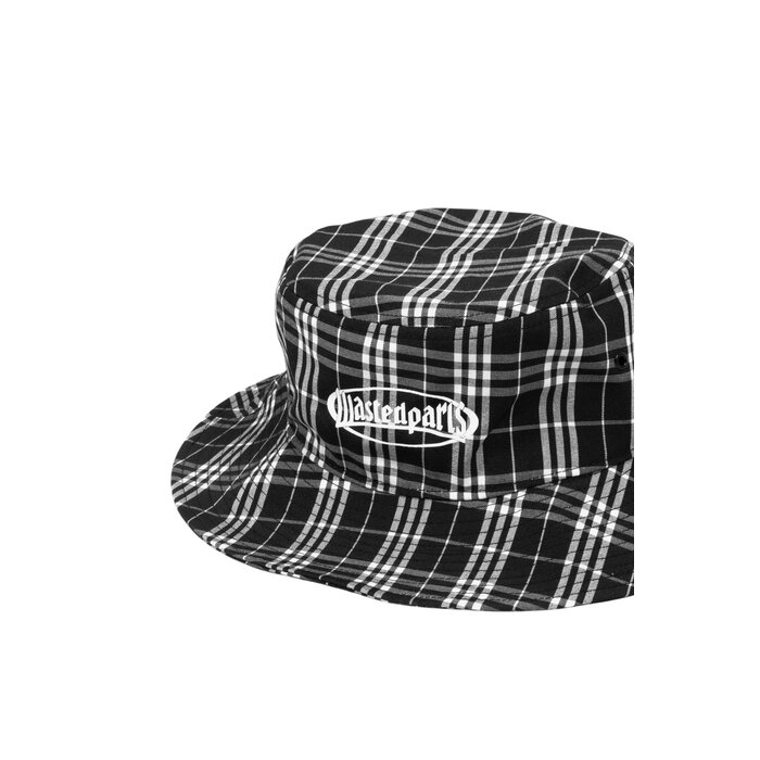 Wasted Paris Yard Tartan Safari Hat - Black/White