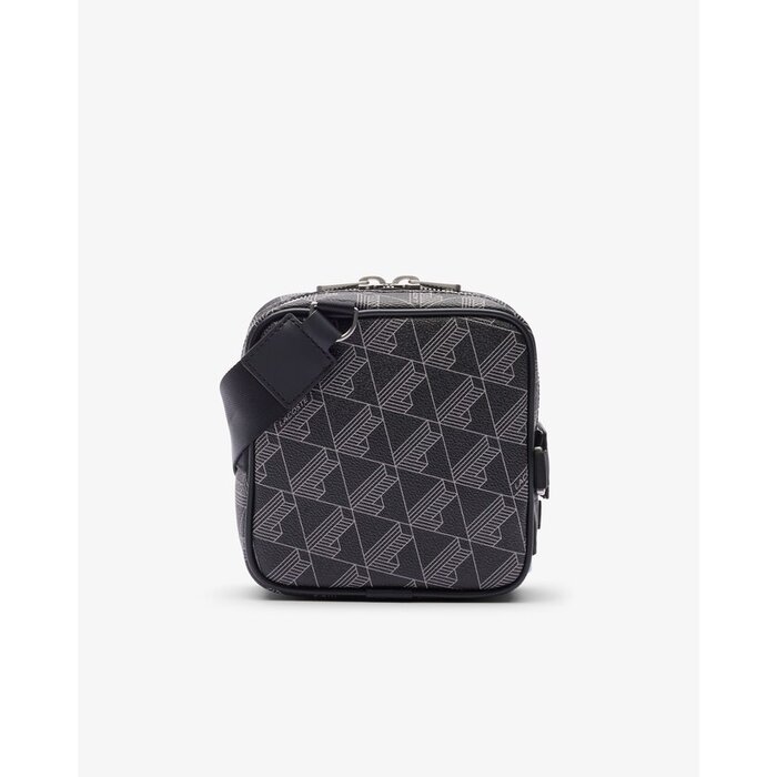 Lacoste Petit Sac à Bandoulière The Blend - Monogramme Noir